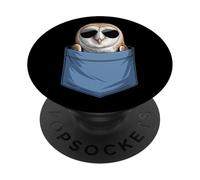 Adorable Chouette effraie de Poche pour Les Amateurs de Chou PopSockets PopGrip Adhésif