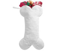 Adorable Christmas Stockings for Dogs | Plush Bone-Shaped Stockings with Embroidered Designs | Perfect Holiday Treat Bags for Pets | Festive Fireplace Decoration for Dogs and Cats!