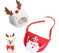 Adorable Christmas Tree Pom Pom Hat - Perfect Dog & Cats Christmas Hat for Holiday Gatherings with Soft Pom Poms and Adjustable Strap, Comfortable & Photo-Ready (Style#2 L)