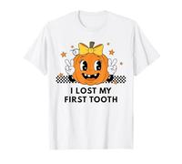 Adorable Citrouille I Lost My First Tooth Fairy Wiggly Teeth Girls T-Shirt