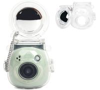 Adorable Clear Case Compatible with Fujifilm Instax Pal,Instax Pal Hard Case with Selfie Mirror and Anti-Lost Chain