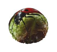 Adorable coccinelle avec imprimé parapluie - Bonnet de douche élégant réutilisable - Grand bonnet de douche pour femme - Pour tresses de cheveux longs