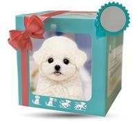Adorable Coffret Cadeau sur Le thème des Animaux de Compagnie Contenant Un Jouet interactif en Peluche pour Chien avec Un Ruban décoratif, doté de Fonctions d'aboiement et de Mouvement pour I