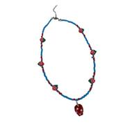 Adorable collier de perles en forme de fraise élégant et léger pour un usage quotidien - Chaîne cllarbone à breloque fraise