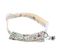 Adorable collier pour chat avec nœud papillon et clochette - Collier décoratif réglable pour animal domestique pour un usage quotidien et des occasions spéciales - Matériau sûr et respirant - Design