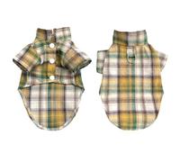 Adorable combinaison chemise à carreaux vêtements de mariage pour ours en peluche et bichon frise chiens