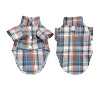 Adorable combinaison chemise à carreaux vêtements de mariage pour ours en peluche et bichon frise chiens
