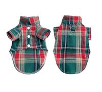 Adorable combinaison chemise à carreaux vêtements de mariage pour ours en peluche et bichon frise chiens