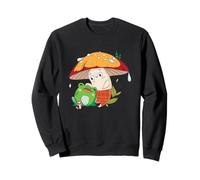 Adorable Compagnon Champignon et Grenouille de la forêt pour Les Amoureux de la Nature Sweatshirt