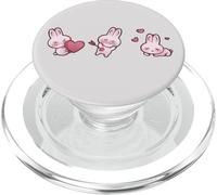 Adorable Coquette Y2K Kawaii lièvre Lapin Amour avec cœur PopSockets PopGrip pour MagSafe