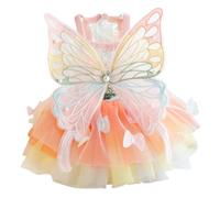 Adorable costume d'aile de papillon pour animaux de compagnie - Adorable costume d'aile de papillon - Couleur du motif de vacances d'été léger