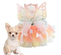 Adorable costume d'aile de papillon pour animaux de compagnie - Adorable costume d'aile de papillon - Couleur du motif de vacances d'été léger