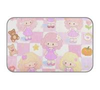 Adorable couverture d'été pour chat rose de dessin animé - 96,5 x 58,4 cm - Refroidissement pour animaux de compagnie - Accessoires de sommeil confortables - Tapette rafraîchissante pour mascotas