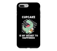 Adorable Cupcake Dinosaure est Mon Secret pour Le Bonheur Dinosaures Coque pour iPhone 7 Plus/8 Plus