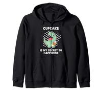 Adorable Cupcake Dinosaure est Mon Secret pour Le Bonheur Dinosaures Sweat à Capuche