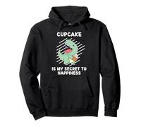Adorable Cupcake Dinosaure est Mon Secret pour Le Bonheur Dinosaures Sweat à Capuche