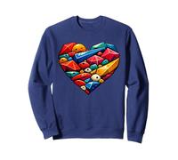 Adorable Cœur Dédié À l'escalade Et Au Bloc Sweatshirt