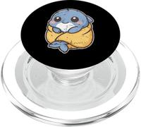 Adorable Dauphin dans Une Couverture Douillette PopSockets PopGrip pour MagSafe