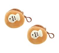 Adorable de Rangement Miniature avec de Jolis Accessoires de Poissons/Chats, Porte-Monnaie Multifonctionnel en Peluche pour Petits Articles, Porte-Monnaie