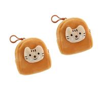 Adorable de Rangement Miniature avec de Jolis Accessoires de Poissons/Chats, Porte-Monnaie Multifonctionnel en Peluche pour Petits Articles, Porte-Monnaie