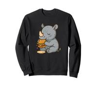 Adorable Dessin animé Rhino Burger Sweatshirt