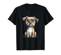 Adorable Dessin de Chien Scruffy pour Amoureux des Chiots T-Shirt