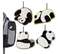 Adorable diffuseur de parfum pour voiture - Lot de 4 décorations de rétroviseur - Longue durée de 20 jours et plus - Pastilles d'aromathérapie en forme d'animal - Pour femmes et hommes - Véhicule