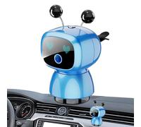 Adorable diffuseur de voiture robot - Silicone 6,5 x 6,5 x 13,5 cm - Diffuseur de parfum en forme de robot - Diffuseur de parfum pour homme et femme - Décoration intérieure de voiture