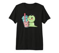 Adorable Dinosaure Bubble Tea Lover Art Kawaii T-Shirt Haut de Gamme