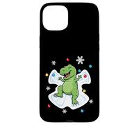 Adorable Dinosaure Faisant Un Ange Neige Noël Rex Dino Coque pour iPhone 15 Plus