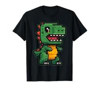 Adorable Dinosaure Pixel de Style rétro T-Shirt