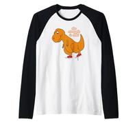 Adorable Dinosaure rétro The Struggle is Real Funny Animal Lover Manche Raglan