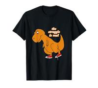 Adorable Dinosaure rétro The Struggle is Real Funny Animal Lover T-Shirt