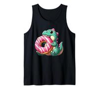 Adorable dinosaure T-Rex avec un beignet Débardeur
