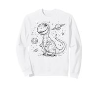 Adorable Dinosaure T-Rex Explorateur Spatial Cosmique Aventure Dinosaure Sweatshirt