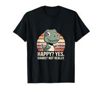 Adorable Dinosaure T Rex Happy Yes Hands Not Really Humour T-Shirt