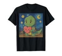 Adorable dinosaure T-Rex tenant un cœur étoilé T-Shirt
