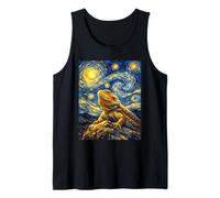 Adorable Dragon Barbu inspiré de Van Gogh Nuit étoilée Débardeur