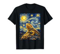 Adorable Dragon Barbu inspiré de Van Gogh Nuit étoilée T-Shirt
