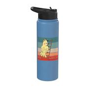 Adorable échelle à oiseaux calopsitte, nature curieuse Stainless Steel Insulated Water Bottle