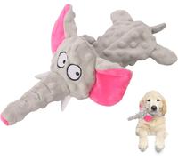 Adorable Elephant Toy Combining Unique Design,Soft Durability,Interactive Play,Multiple Choices And Safety For The Animal. (Grey)