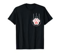 Adorable empreinte de patte de chat pour les amoureux des animaux et les propriétaires d'animaux T-Shirt