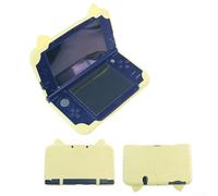 Adorable étui de protection en silicone pour 3ds Llxl avec texture en relief 3D résistante aux chocs et prise en main douce pour la peau, couverture complète, rose (jaune)