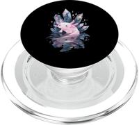 Adorable éventail d'amphibiens Axolotl pour Amoureux des Animaux PopSockets PopGrip pour MagSafe