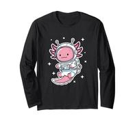Adorable Explorateur Spatial Astronaute Axolotl Manche Longue