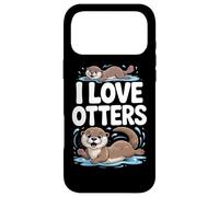 Adorable Fan d'animaux I Love Otters Coque pour iPhone 17 Pro Max