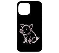Adorable Fan de Cochon pour Amoureux des Animaux de la Ferme Coque pour iPhone 13 Pro Max