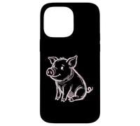 Adorable Fan de Cochon pour Amoureux des Animaux de la Ferme Coque pour iPhone 14 Pro Max