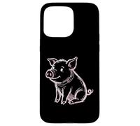 Adorable Fan de Cochon pour Amoureux des Animaux de la Ferme Coque pour iPhone 15 Pro Max