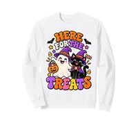 Adorable fantôme d'halloween Chats Noirs sorcières effrayants Kawaii Sweatshirt